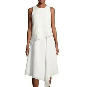 Rag & Bone  Fernay Handkerchief Hem Layer Asymmetrical Midi Dress